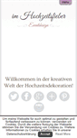 Mobile Screenshot of imhochzeitsfieber.net